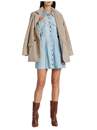 31AEKl3Yg8L.jpg Women's Sammi Denim Mini Dress, Light Indigo, M