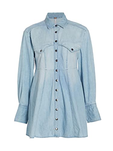 31MKlOybTEL.jpg Women's Sammi Denim Mini Dress, Light Indigo, M