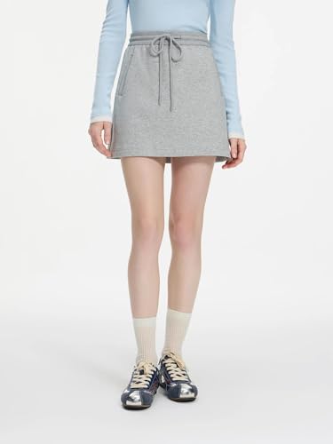31ivkAH8BaL.jpg Women's Cotton Hoodie Set, Elastic Mini Skirt & Jacket Combo