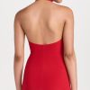 Women's Haltered Turtle Side Slit Mini Dress