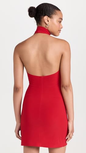 Women's Haltered Turtle Side Slit Mini Dress