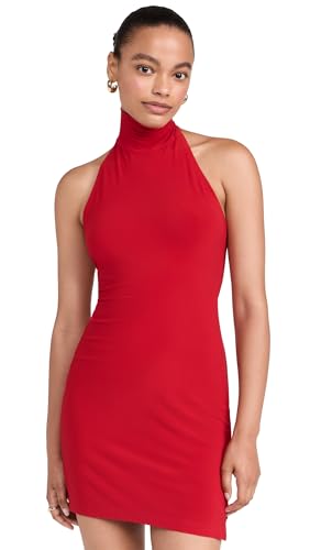 Women's Haltered Turtle Side Slit Mini Dress
