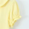 31uxSDlhJkL.jpg Women's Retro Pleated Knit Mini Dress Preppy Collared Short Summer
