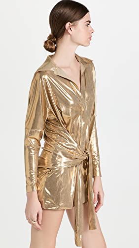 Women's Ty Front Nk Shirt Mini Dress