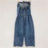 41D9r1pcZYL.jpg Women’s Strapless Denim Dress Slit High Waist Casual Wear