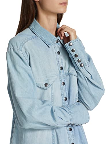 41GjPi0m5L.jpg Women's Sammi Denim Mini Dress, Light Indigo, M