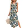 Summer Dresses Maxi Dress Vacation Beach Sundresses 2025 with Pockets