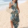 Summer Dresses Maxi Dress Vacation Beach Sundresses 2025 with Pockets