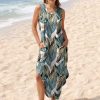 Summer Dresses Maxi Dress Vacation Beach Sundresses 2025 with Pockets